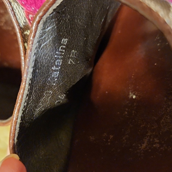 COACH Katalina, brown leather sandal, size 7. - Picture 6 of 11